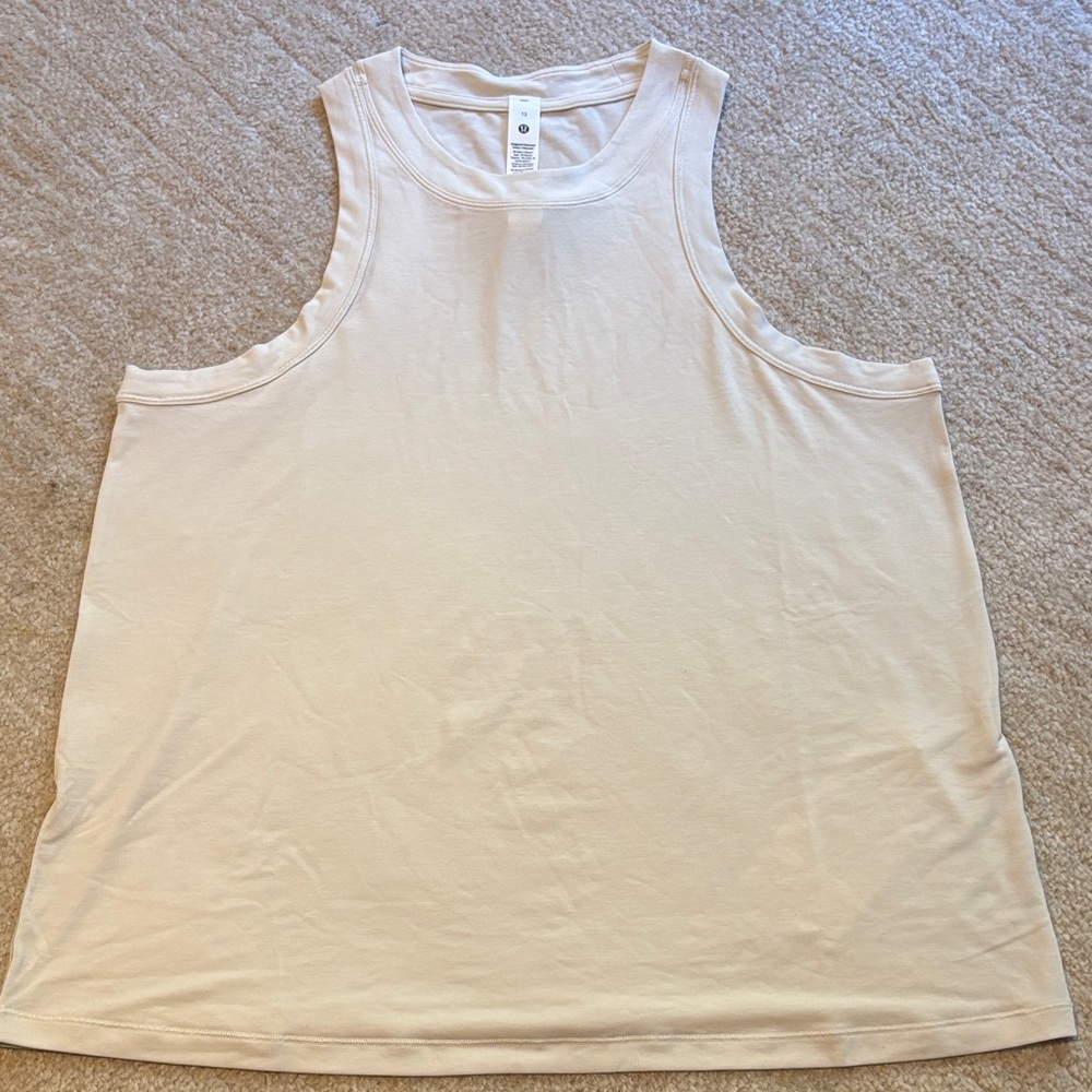 lululemon athletica Jersey Training Tank Top in Bone Womens size 12 NWT